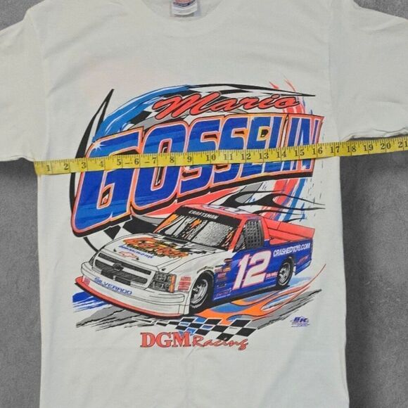 Vintage NASCAR Mario Gosselin DGM Racing All Over Print Shirt Small Rare - Picture 7 of 7